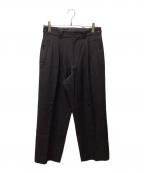 YOKEヨーク）の古着「2TUCK WIDE GURKHA TROUSERS（ツータックワイドグルカトラウザー）」｜ブラウン