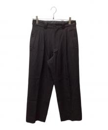 YOKE（ヨーク）の古着「2TUCK WIDE GURKHA TROUSERS（ツータックワイドグルカトラウザー）」｜ブラウン