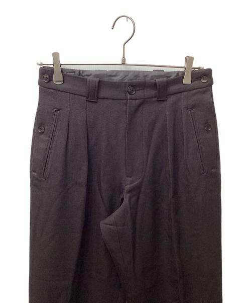 YOKE（ヨーク）YOKE (ヨーク) 2TUCK WIDE GURKHA TROUSERS（ツータックワイドグルカトラウザー） ブラウン サイズ:2の古着・服飾アイテム