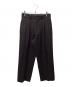 YOKE（ヨーク）の古着「2TUCK WIDE GURKHA TROUSERS（ツータックワイドグルカトラウザー）」｜ブラウン