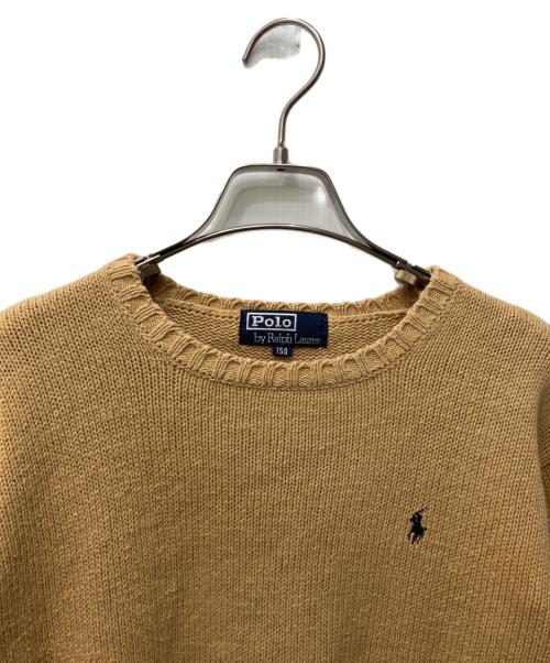 POLO RALPH LAUREN（ポロ・ラルフローレン）POLO RALPH LAUREN (ポロ・ラルフローレン) コットンニット ベージュ サイズ:150cmの古着・服飾アイテム