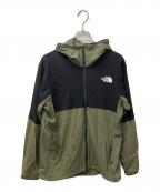THE NORTH FACEザ ノース フェイス）の古着「エニータイムウィンドフーディ」｜ブラック×カーキ