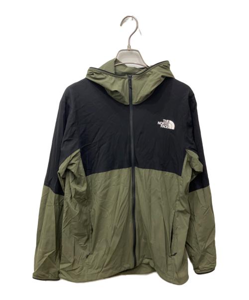 THE NORTH FACE（ザ ノース フェイス）THE NORTH FACE (ザ ノース フェイス) エニータイムウィンドフーディ ブラック×カーキ サイズ:Mの古着・服飾アイテム