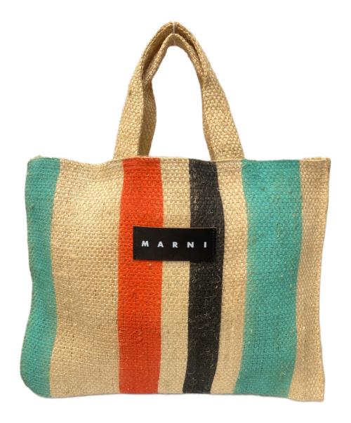 MARNI（マルニ）MARNI (マルニ) ラフィアマーケットバッグ ベージュの古着・服飾アイテム