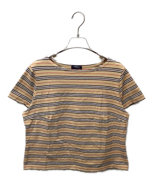 BURBERRY LONDON（バーバリーロンドン）BURBERRY LONDON (バーバリーロンドン) ボーダーカットソー ベージュ サイズ:freeの古着・服飾アイテム