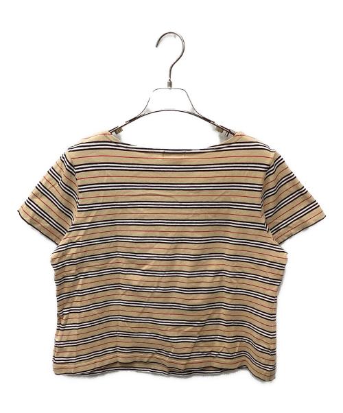 BURBERRY LONDON（バーバリーロンドン）BURBERRY LONDON (バーバリーロンドン) ボーダーカットソー ベージュ サイズ:freeの古着・服飾アイテム