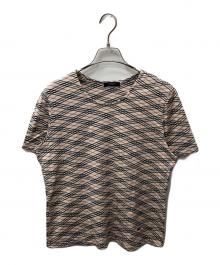 BURBERRY LONDON（バーバリーロンドン）の古着「ノバチェック総柄カットソー」｜ベージュ