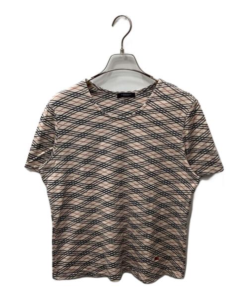 BURBERRY LONDON（バーバリーロンドン）BURBERRY LONDON (バーバリーロンドン) ノバチェック総柄カットソー ベージュ サイズ:表記無しの古着・服飾アイテム