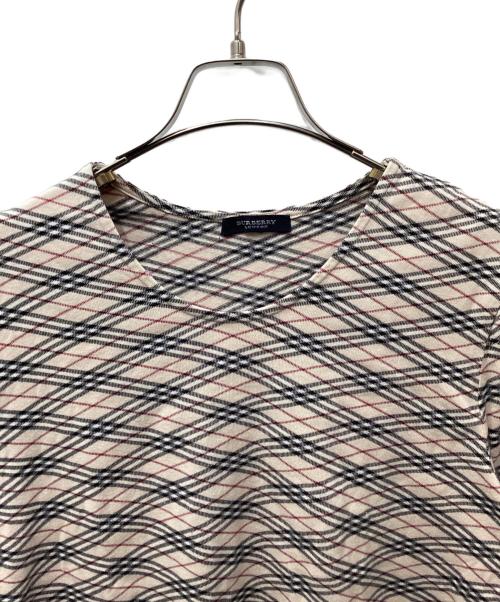 BURBERRY LONDON（バーバリーロンドン）BURBERRY LONDON (バーバリーロンドン) ノバチェック総柄カットソー ベージュ サイズ:表記無しの古着・服飾アイテム