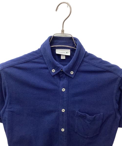 LACOSTE（ラコステ）LACOSTE (ラコステ) リネンコットンウォッシュシャツ ブルー サイズ:2の古着・服飾アイテム