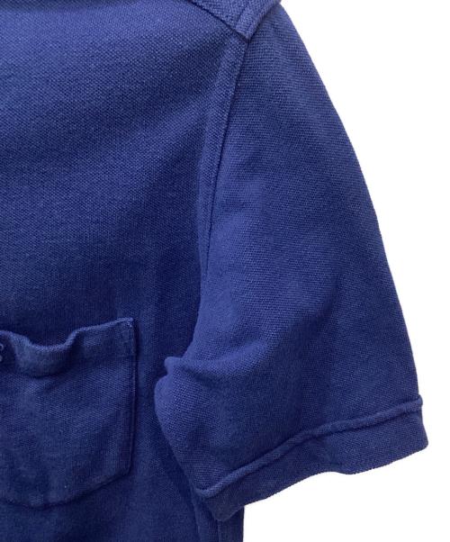 LACOSTE（ラコステ）LACOSTE (ラコステ) リネンコットンウォッシュシャツ ブルー サイズ:2の古着・服飾アイテム