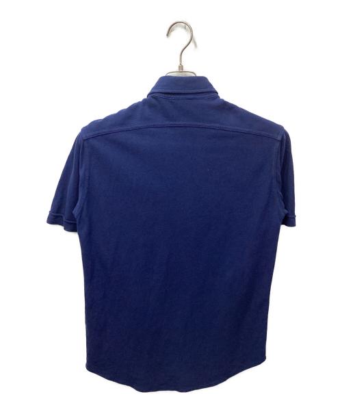 LACOSTE（ラコステ）LACOSTE (ラコステ) リネンコットンウォッシュシャツ ブルー サイズ:2の古着・服飾アイテム