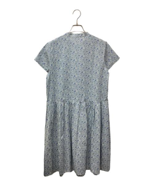 Shower Party（シャワーパーティー）Shower Party (シャワーパーティー) リバティプリントシャツワンピース ブルー サイズ:Mの古着・服飾アイテム