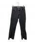 JOHN LAWRENCE SULLIVAN（ジョン ローレンス サリバン）の古着「WASHED DENIM SLITTED PANTS」｜ブラック