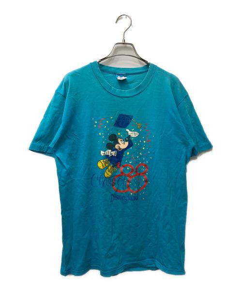 DISNEY（ディズニー）Disney (ディズニー) 80's プリントTシャツ ブルー サイズ:Lの古着・服飾アイテム