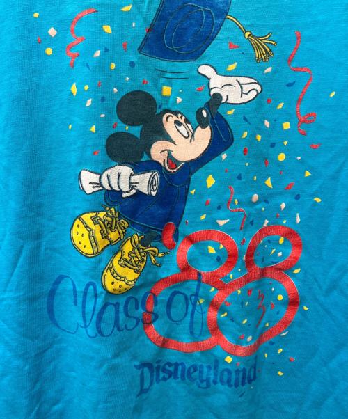 DISNEY（ディズニー）Disney (ディズニー) 80's プリントTシャツ ブルー サイズ:Lの古着・服飾アイテム