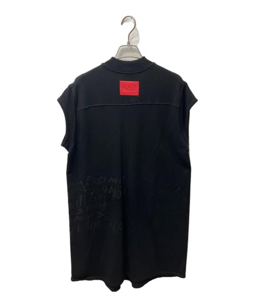 ARMANI EXCHANGE（アルマーニ エクスチェンジ）ARMANI EXCHANGE (アルマーニ エクスチェンジ) スウェットワンピース ブラック サイズ:Sの古着・服飾アイテム