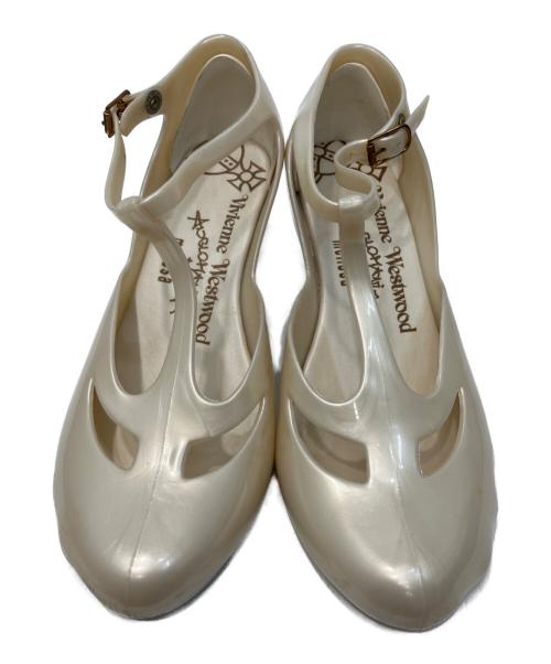 Vivienne Westwood ANGLOMANIA（ヴィヴィアンウエストウッドアングロマニア）VIVIENNE WESTWOOD ANGLOMANIA (ヴィヴィアンウエストウッドアングロマニア) melissa (メリッサ) ラバーヒールシューズ アイボリー サイズ:23.5cmの古着・服飾アイテム