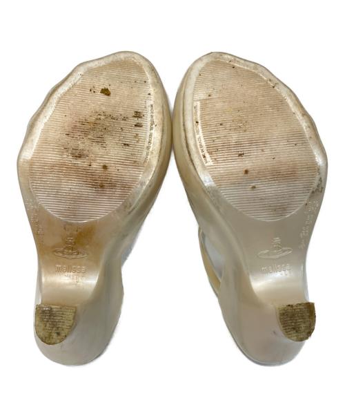 Vivienne Westwood ANGLOMANIA（ヴィヴィアンウエストウッドアングロマニア）VIVIENNE WESTWOOD ANGLOMANIA (ヴィヴィアンウエストウッドアングロマニア) melissa (メリッサ) ラバーヒールシューズ アイボリー サイズ:23.5cmの古着・服飾アイテム