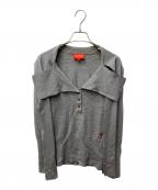 Vivienne Westwood RED LABELヴィヴィアンウエストウッドレッドレーベル）の古着「ハーフボタンニット」｜グレー