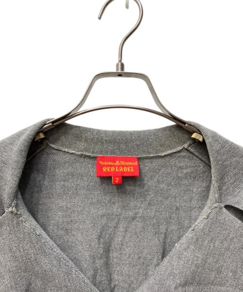 Vivienne Westwood RED LABEL（ヴィヴィアンウエストウッドレッドレーベル）Vivienne Westwood RED LABEL (ヴィヴィアンウエストウッドレッドレーベル) ハーフボタンニット グレー サイズ:２の古着・服飾アイテム