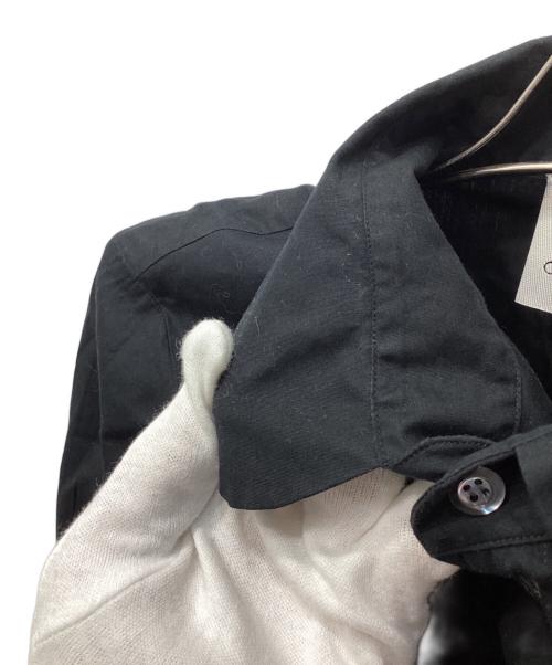 Vivienne Westwood（ヴィヴィアンウエストウッド）Vivienne Westwood (ヴィヴィアンウエストウッド) オーブ刺繍丸襟変形フレアシャツ ブラック サイズ:40の古着・服飾アイテム