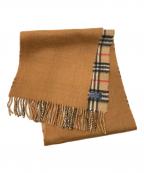 Burberry'sバーバリーズ）の古着「カシミヤノバチェックマフラー」｜ブラウン