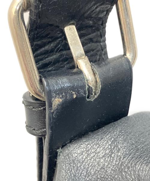 MM6 Maison Margiela（エムエムシックスメゾンマルジェラ）MM6 Maison Margiela (エムエムシックスメゾンマルジェラ) MARTIN MARGIELA (マルタン・マルジェラ) オールレザーロングハンドルレザーバッグ ブラックの古着・服飾アイテム