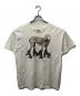 FRUIT OF THE LOOM（フルーツオブザルーム）の古着「WILLIAM WEGMAN プリントTシャツ」｜アイボリー