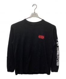 AKIRA ART OF WALL（アキラ アート オブ ウォール）の古着「アームプリントカットソー」｜ブラック