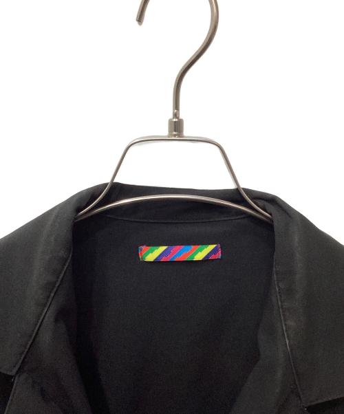 is-ness（イズネス）is-ness (イズネス) SLIT SHORT SLEEVE SHIRT（ショートスリーブシャツ） ブラック サイズ:48の古着・服飾アイテム