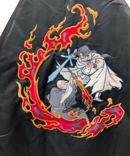 Klub Outside（クラブアウトサイド）Klub Outside (クラブアウトサイド) 大将血闘図スカジャン ブラック サイズ:M-L]の古着・服飾アイテム
