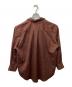 6(ROKU) BEAUTY&YOUTH (ロク ビューティーアンドユース) NYLON SILK BIG SHIRT（ナイロンシルクビッグシャツ） ブラウン サイズ:36：5000円