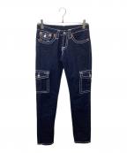 TRUE RELIGIONトゥルー レリジョン）の古着「BOBBY BIG T ローライズデニムパンツ（ロビービッグ）」｜インディゴ