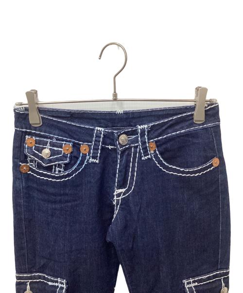 TRUE RELIGION（トゥルー レリジョン）TRUE RELIGION (トゥルー レリジョン) BOBBY BIG T ローライズデニムパンツ（ロビービッグ） インディゴ サイズ:W26の古着・服飾アイテム