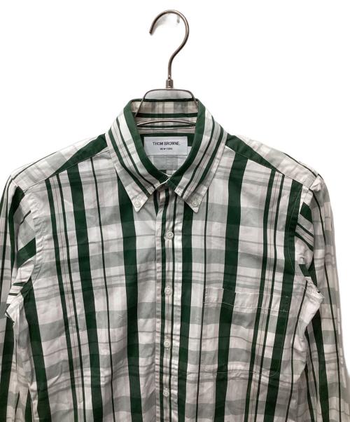 Thom Browne（トムブラウン）Thom Browne (トムブラウン) チェックBDシャツ ホワイト サイズ:1の古着・服飾アイテム