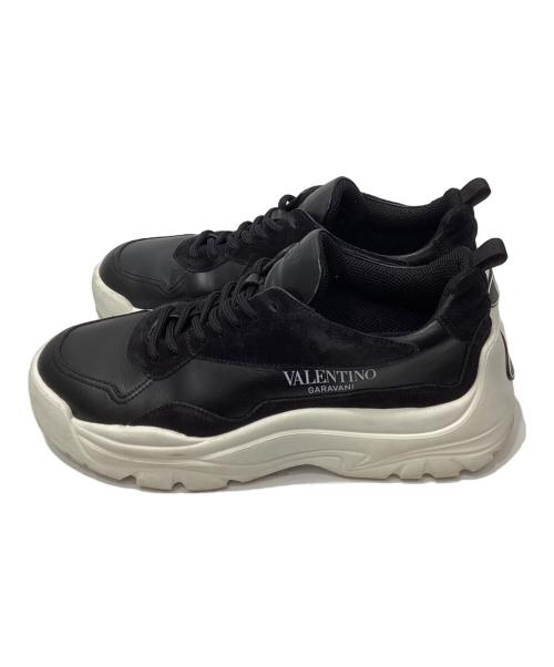 VALENTINO GARAVANI（ヴァレンティノ・ガラヴァーニ）VALENTINO GARAVANI (ヴァレンティノ・ガラヴァーニ) GRAPHIC PRINT CHUNKY SNEAKERS ブラック サイズ:41の古着・服飾アイテム