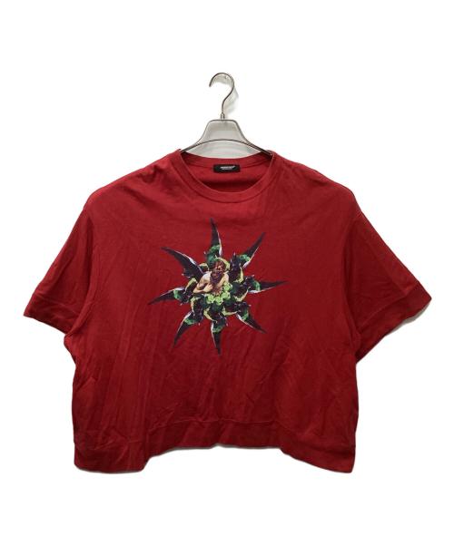 UNDERCOVER（アンダーカバー）UNDERCOVER (アンダーカバー) グラフィックプリントオーバーSSスウェット レッド サイズ:freeの古着・服飾アイテム