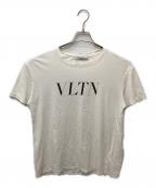 VALENTINOヴァレンティノ）の古着「VLTNロゴTシャツ」｜ホワイト
