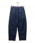CULLNI (クルニ) Barrel 1Tuck Wide Denim Pants with Long Belt/バレルワンタックワイドデニムパンツ インディゴ サイズ:1：6000円