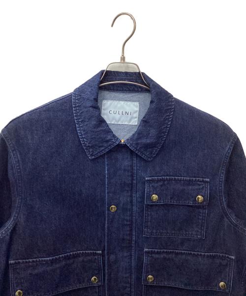 CULLNI（クルニ）CULLNI (クルニ) Big Flap Pocket Bow Tie Denim Jacket（ビッグフラップボータイデニムジャケット） インディゴ サイズ:1の古着・服飾アイテム