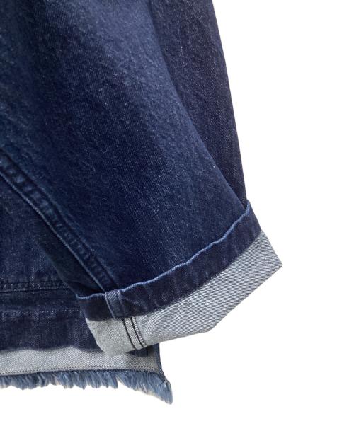 CULLNI（クルニ）CULLNI (クルニ) Big Flap Pocket Bow Tie Denim Jacket（ビッグフラップボータイデニムジャケット） インディゴ サイズ:1の古着・服飾アイテム