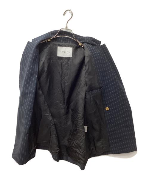 CULLNI（クルニ）CULLNI (クルニ) 〈別注〉 DOUBLE BLEAST JACKET/シワになりにくい/ストレッチジャケット ネイビー サイズ:1の古着・服飾アイテム