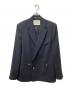 CULLNI（クルニ）の古着「〈別注〉 DOUBLE BLEAST JACKET/シワになりにくい/ストレッチジャケット」｜ネイビー