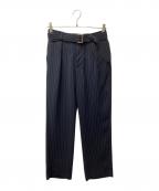 CULLNIクルニ）の古着「1tuck pant/ワンタックパンツ」｜ネイビー