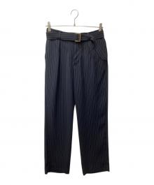 CULLNI（クルニ）の古着「1tuck pant/ワンタックパンツ」｜ネイビー