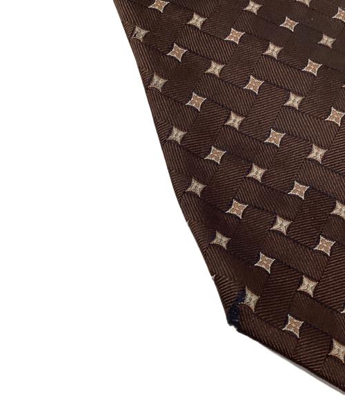 LOUIS VUITTON（ルイ ヴィトン）LOUIS VUITTON (ルイ ヴィトン) 総柄シルクネクタイ ブラウン サイズ:表記無しの古着・服飾アイテム