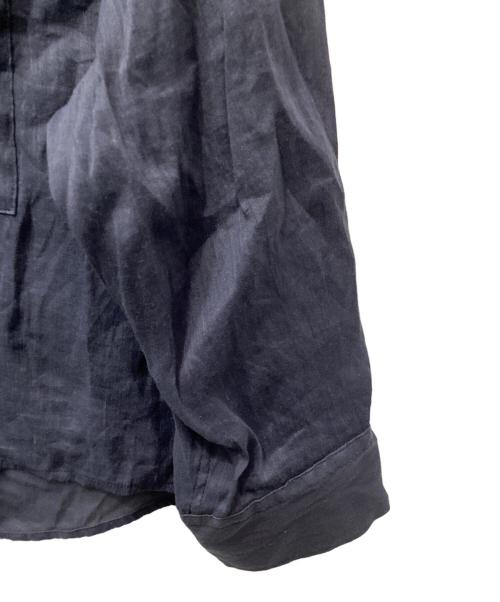 Plage（プラージュ）Plage (プラージュ) RAMIE LYOCELL CROPPED シャツ（ラミーリヨセルクロップド） ネイビー サイズ:表記無しの古着・服飾アイテム