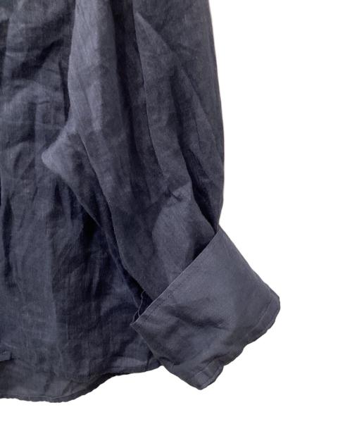Plage（プラージュ）Plage (プラージュ) RAMIE LYOCELL CROPPED シャツ（ラミーリヨセルクロップド） ネイビー サイズ:表記無しの古着・服飾アイテム
