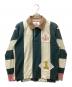 Vivienne Westwood RED LABEL（ヴィヴィアンウエストウッドレッドレーベル）の古着「変形袖ラガーシャツ」｜グリーン×ベージュ